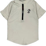 Age 5 Disney Cartoon Short Sleeve Shirt - Small White Cotton