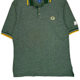 Green Bay Packers Starter Nfl Polo Shirt - Medium Green Cotton