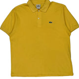 Lacoste Polo Shirt - Large Yellow Cotton