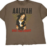 More Than A Woman Aaliyah Band T-Shirt - XL Brown Cotton