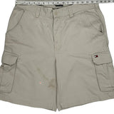 Tommy Hilfiger Cargo Shorts - 34W 10L Beige Cotton