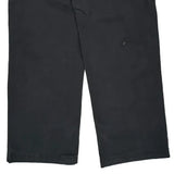 Unbranded Double Knee Cargo Trousers - 34W 32L Black Cotton