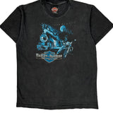 Iron Horses, Age 14-16 Harley Davidson Graphic T-Shirt - Large Black Cotton