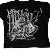 Gone Country Unbranded Single Stitch T-Shirt - XL Black Cotton