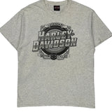 Cherokee Harley-Davidson Harley Davidson T-Shirt - Large Gray Cotton