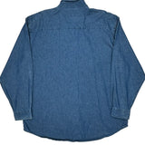 Wrangler Denim Shirt - XL Blue Cotton