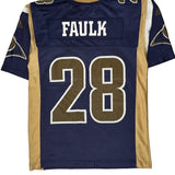 Age 8, Rams Adidas Nfl Football Jersey - Medium Gold Polyester