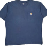 Carhartt T-Shirt - XL Blue Cotton