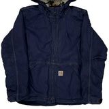 Age 8-10 Carhartt Jacket - Medium Navy Cotton