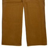 Carhartt Double Knee Carpenter Trousers - 34W 30L Brown Cotton