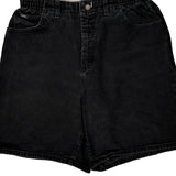 Lee Denim Shorts - 32W UK 14 Black Cotton