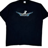 Racing Port & Company Graphic T-Shirt - 2XL Black Cotton