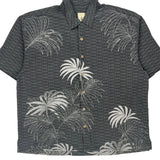 Jamaica Jaxx Floral Hawaiian Shirt - 2XL Grey Silk