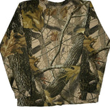 Age 10-12 Outfitters Ridge Camo Long Sleeve T-Shirt - Medium Camo Cotton