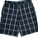 Dickies Checked Cargo Shorts - 34W 10L White Cotton