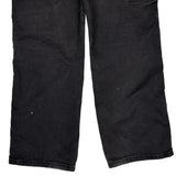 Dickies Carpenter Trousers - 34W 30L Black Cotton