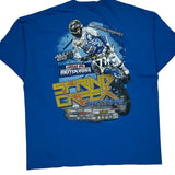 Lucas Oil Motocross Gildan Graphic T-Shirt - Medium Blue Cotton