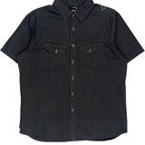 The North Face Graphic Short Sleeve Shirt - Large Black Cotton