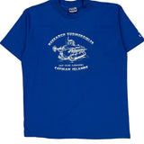 Research Submersibles Hanes Single Stitch T-Shirt - XL Blue Cotton Blend