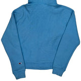 Reverse Weave Champion Hoodie - Small Blue Cotton