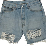 Levis Denim Shorts - 31W 10L Light Wash Denim
