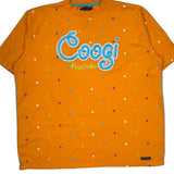 Coogi Graphic T-Shirt - 4XL Orange Cotton