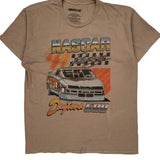 Nascar T-Shirt - Large Brown Cotton