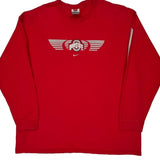 Ohio State Nike Graphic Long Sleeve T-Shirt - 2XL Red Cotton