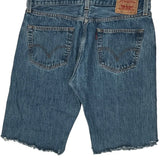 Levis Denim Shorts - 32W 10L Blue Denim