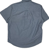 Chaps Ralph Lauren Short Sleeve Shirt - Large Blue Cotton