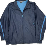 Vintage Nike Windbreaker - Large Navy Polyester