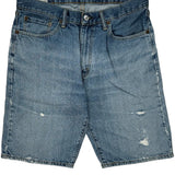 Levis Denim Shorts - 32W 11L Blue Denim