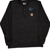 Built To Serve And Protect Hardworking People Carhartt Long Sleeve T-Shirt - Medium Grey Cotton Blend