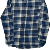 Lee Checked Flannel Shirt - Medium Blue Cotton