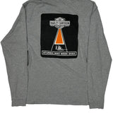 Sturgis Bike Week 2022 Harley Davidson Graphic Long Sleeve T-Shirt - Large Grey Cotton