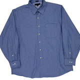 Tommy Hilfiger Pinstripe Shirt - XL Blue Cotton