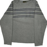 Timberland Striped Jumper - 2XL Grey Cotton