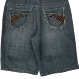 Lions Crest Denim Shorts - 36W 12L Grey Cotton Blend