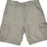Wrangler Cargo Shorts - 34W 9L Beige Cotton