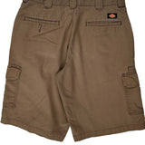 Dickies Cargo Shorts - 32W 10L Brown Cotton