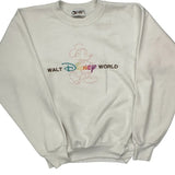 Made In USA Disney Graphic Sweatshirt - Small White Cotton Blend