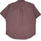 Ralph Lauren Checked Short Sleeve Shirt - Large Grey Cotton