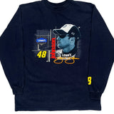 Vintage Jeff Gordon Winners Circle Nascar Long Sleeve T-Shirt - Large Navy Cotton
