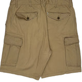 White Tab Levis Cargo Shorts - 36W 10L Beige Cotton