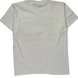 Oneita Single Stitch T-Shirt - XL White Cotton Blend