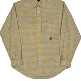Tommy Hilfiger Checked Shirt - Small Yellow Cotton