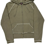 Harley Davidson Hoodie - Large Khaki Cotton