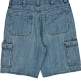 Wrangler Cargo Shorts - 34W 10L Blue Denim