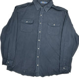 Polo By Ralph Lauren Shirt - XL Blue Cotton