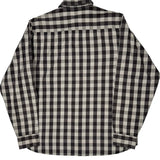 Lee Checked Flannel Shirt - Large Black & White Cotton